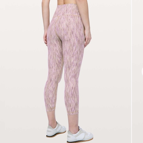 lululemon athletica Pants - Lululemon Wunder Under High Rise 7/8 Arrow Jacquard Antique Bark Copper Coil